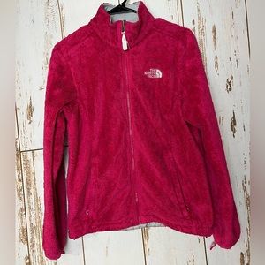 THE NORTH FACE zip up pink jacket, medium women.